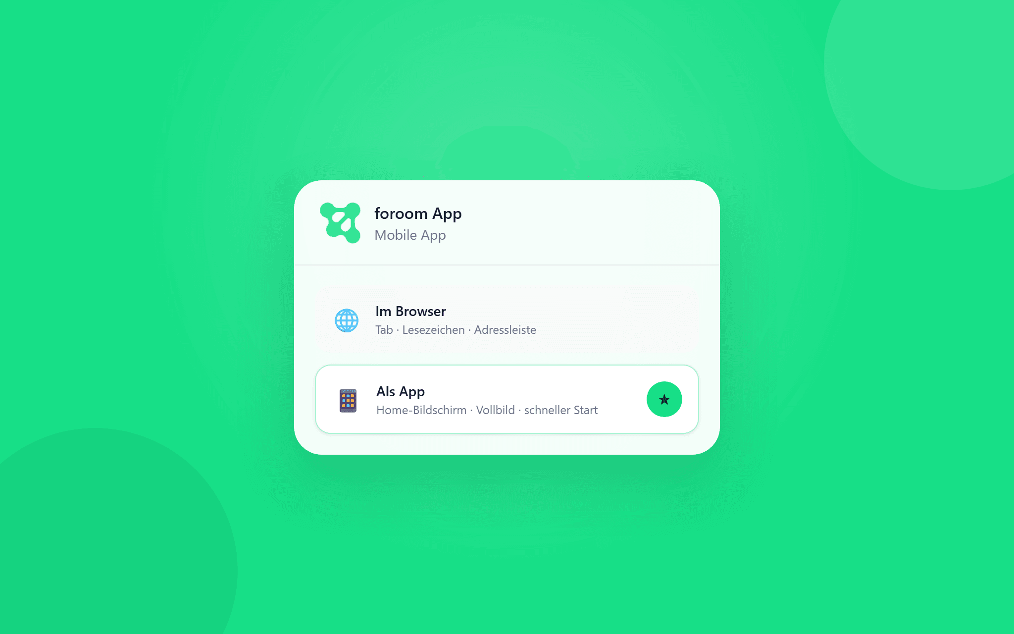 So installierst du foroom als App auf Handy und Desktop